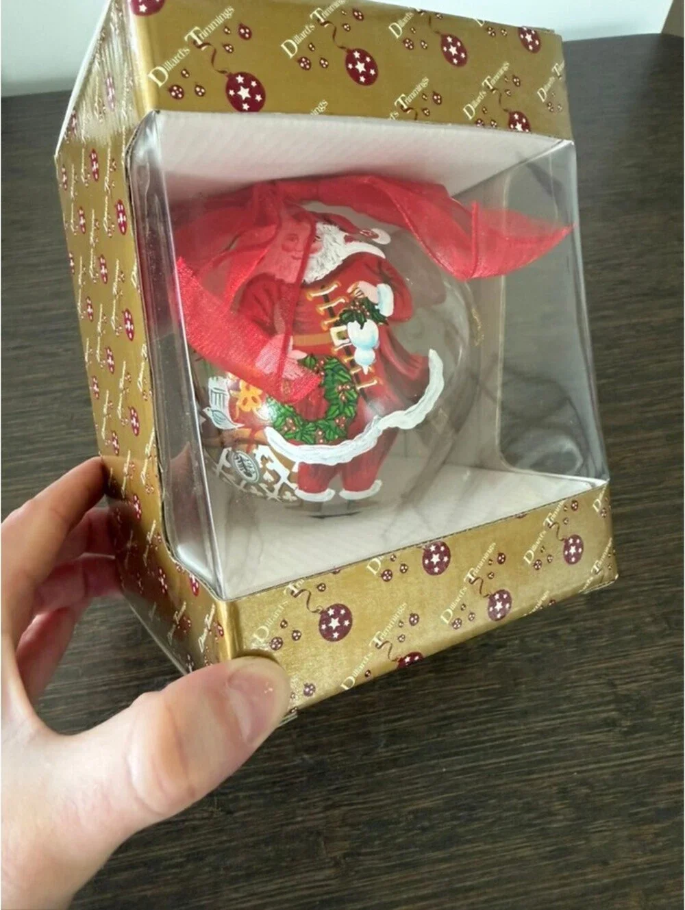 Dillards Christmas 2007 Santa Ornament
